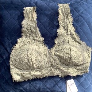 Eyelash Lace Plunge Bralette